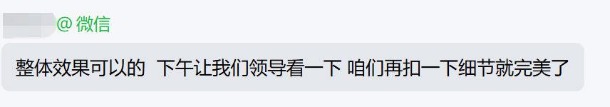 客户发来审核消息